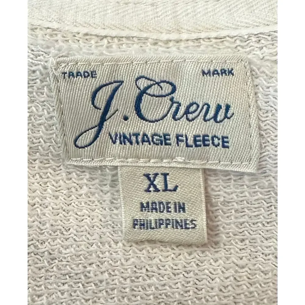 J. Crew Vintage Fleece Sweatshirt Gray Size XL